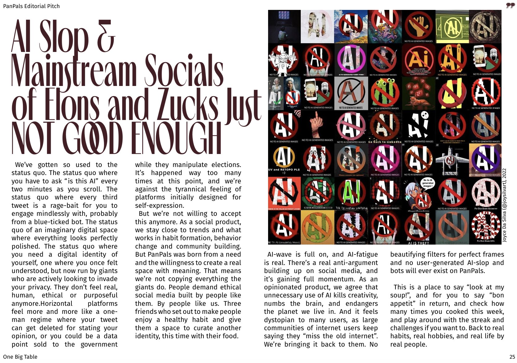 PanPals Editorial page